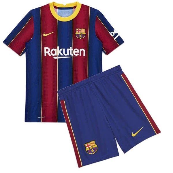 Camiseta Barcelona 1ª Kit Niños 2020 2021 Azul Rojo